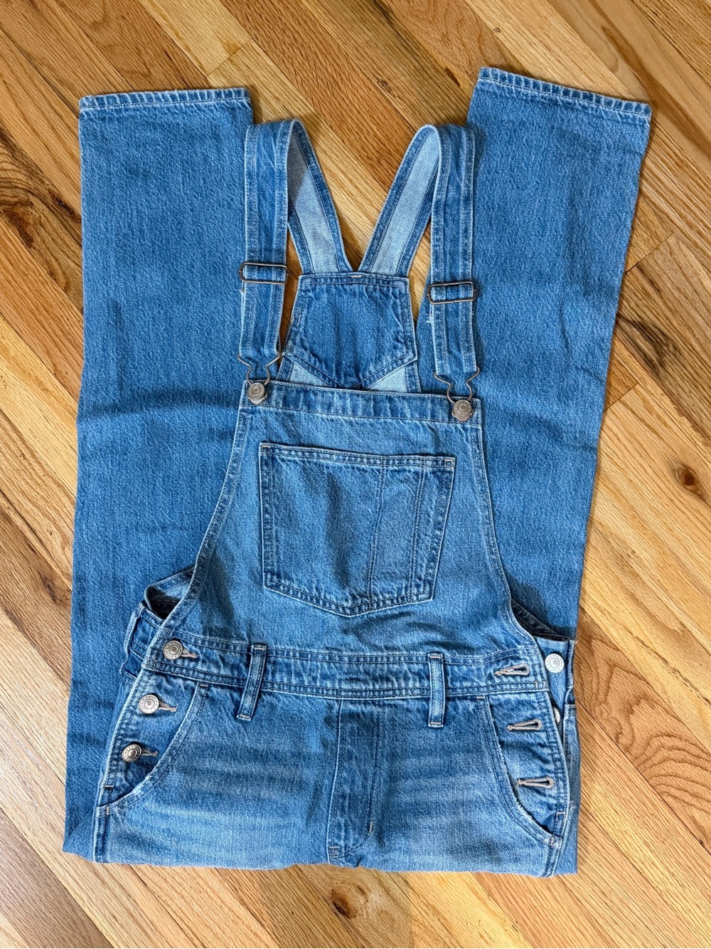 American Eagle Outfitters Blue Denim Overalls